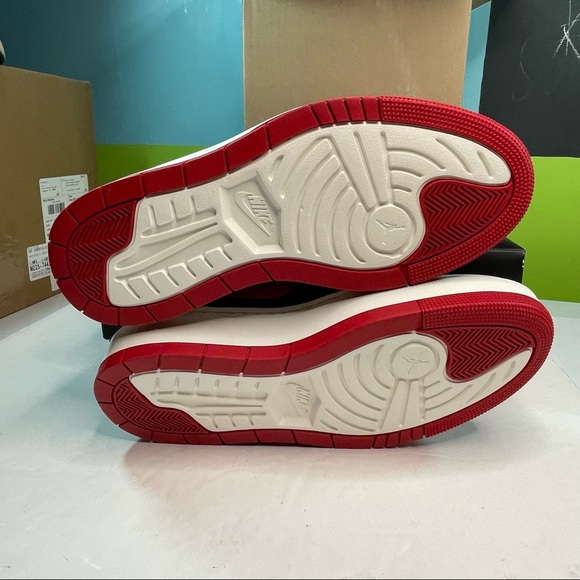 Air Jordan 1 Elevate Bred Black & Red Womens Size 10 Mens 8.5 Sneakers Shoes - Picture 6 of 12